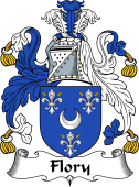 English Coat of Arms for the family Flory or Fleury