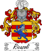 Araldica Italiana Coat of arms used by the Italian family Ricasoli