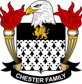 Coat of arms used by the Chester family in the United States of America