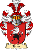 v.23 Coat of Family Arms from Germany for Teuer