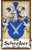 German Coat of Arms Wappen Bookplate  for Schreiber