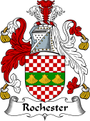 English Coat of Arms for the family Rochester