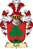 v.23 Coat of Family Arms from Germany for Kohl