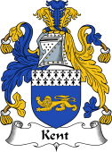 English Coat of Arms for the family Kent