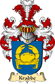 v.23 Coat of Family Arms from Germany for Krabbe
