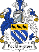 English Coat of Arms for the family Pocklington