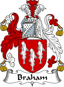 English Coat of Arms for the family Braham