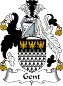 English Coat of Arms for the family Gent
