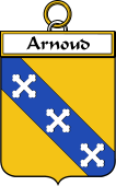 French Coat of Arms Badge for Arnoud