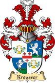 v.23 Coat of Family Arms from Germany for Kreusser