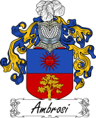 Araldica Italiana Coat of arms used by the Italian family Ambrosi
