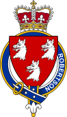 Families of Britain Coat of Arms Badge for: Robertson (Scotland)