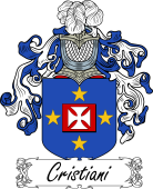 Araldica Italiana Coat of arms used by the Italian family Cristiani
