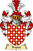 English Coat of Arms (v.23) for the family Trussel