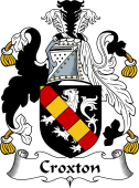 English Coat of Arms for the family Croxton