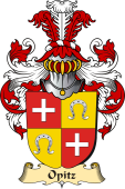 v.23 Coat of Family Arms from Germany for Opitz