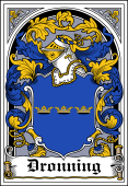 Danish Coat of Arms Bookplate for Dronning