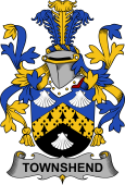 Irish Coat of Arms for Townshend or Townsend