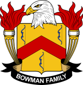 Coat of arms used by the Bowman family in the United States of America