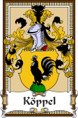 German Coat of Arms Wappen Bookplate  for Köppel
