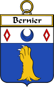 French Coat of Arms Badge for Bernier