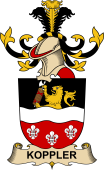 Republic of Austria Coat of Arms for Koppler (d'Ingau)