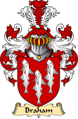 English Coat of Arms (v.23) for the family Braham