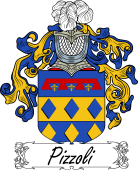 Araldica Italiana Coat of arms used by the Italian family Pizzoli