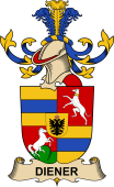 Republic of Austria Coat of Arms for Diener de Dienersberg