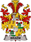 Coat of arms used by the Danish family Braëm