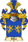 French Family Coat of Arms (v.23) for Billet