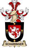 Republic of Austria Coat of Arms for Scharinger (d'Olosy)