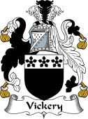 English Coat of Arms for the family Vickery