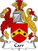 English Coat of Arms for the family Carr