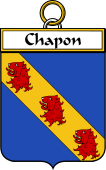 French Coat of Arms Badge for Chapon