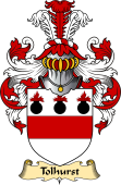 English Coat of Arms (v.23) for the family Tolhurst