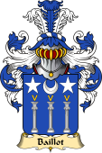 French Family Coat of Arms (v.23) for Baillot