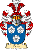 v.23 Coat of Family Arms from Germany for Kaup