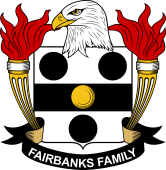 Coat of arms used by the Fairbanks family in the United States of America