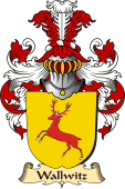 v.23 Coat of Family Arms from Germany for Wallwitz