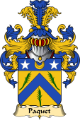 French Family Coat of Arms (v.23) for Paquet