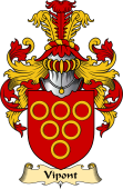 English Coat of Arms (v.23) for the family Vipont