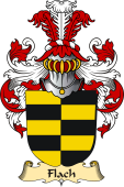 v.23 Coat of Family Arms from Germany for Flach