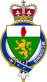 Families of Britain Coat of Arms Badge for: McGinnis or McGenis (Ireland)