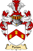 English Coat of Arms (v.23) for the family Perton