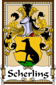 German Coat of Arms Wappen Bookplate  for Scherling