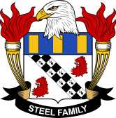 Coat of arms used by the Steel family in the United States of America