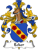 German Wappen Coat of Arms for Ecker