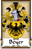 German Coat of Arms Wappen Bookplate  for Beyer