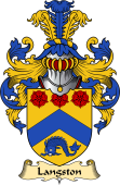 English Coat of Arms (v.23) for the family Langston